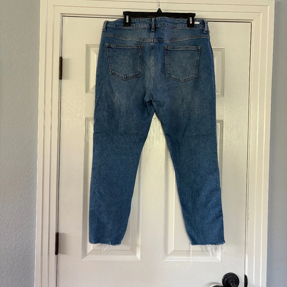 Anthropologie Pilcro Jeans Silver metallic stripe 32 - Picture 5 of 9